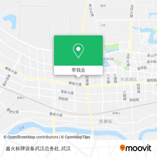鑫火标牌设备武汉总务处地图
