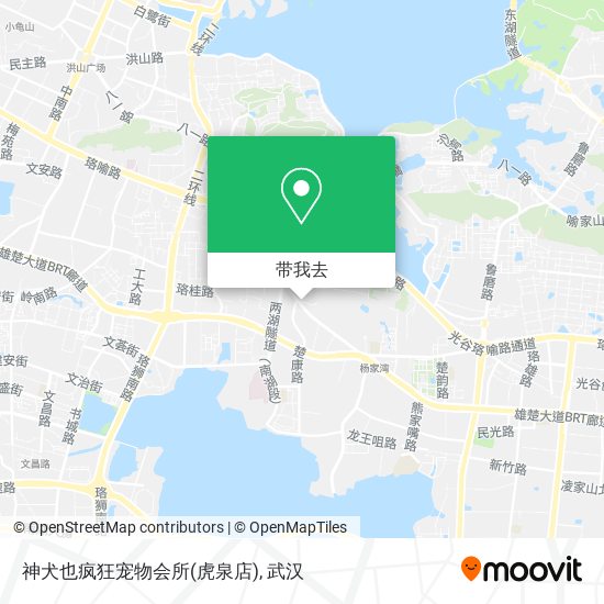 神犬也疯狂宠物会所(虎泉店)地图