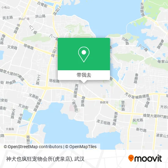 神犬也疯狂宠物会所(虎泉店)地图