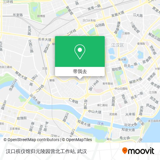 汉口殡仪馆归元陵园营北工作站地图