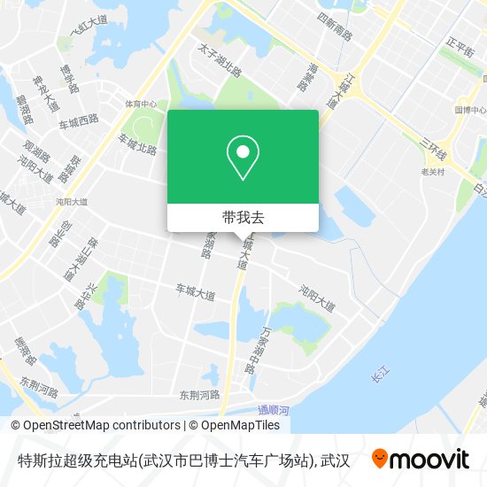 特斯拉超级充电站(武汉市巴博士汽车广场站)地图