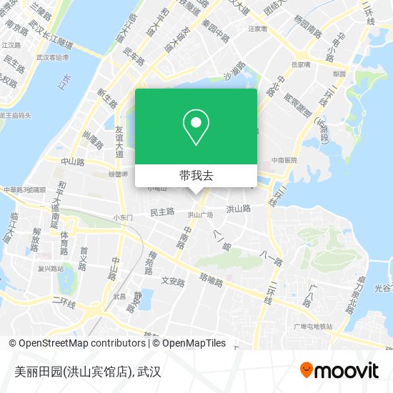 美丽田园(洪山宾馆店)地图