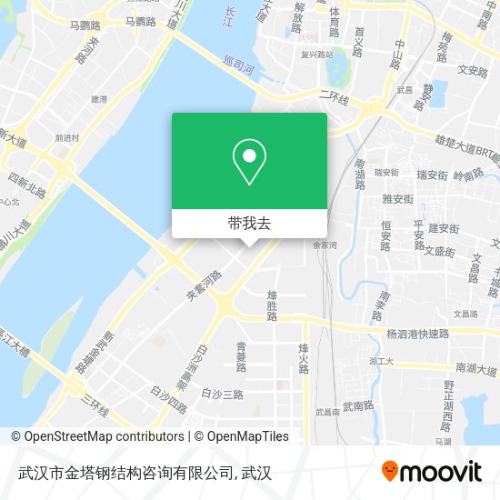 武汉市金塔钢结构咨询有限公司地图
