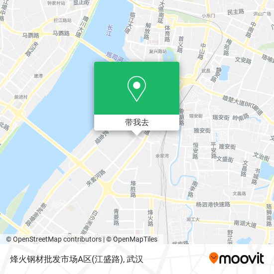 烽火钢材批发市场A区(江盛路)地图