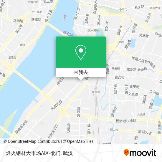 烽火钢材大市场A区-北门地图