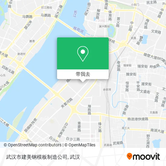 武汉市建美钢模板制造公司地图