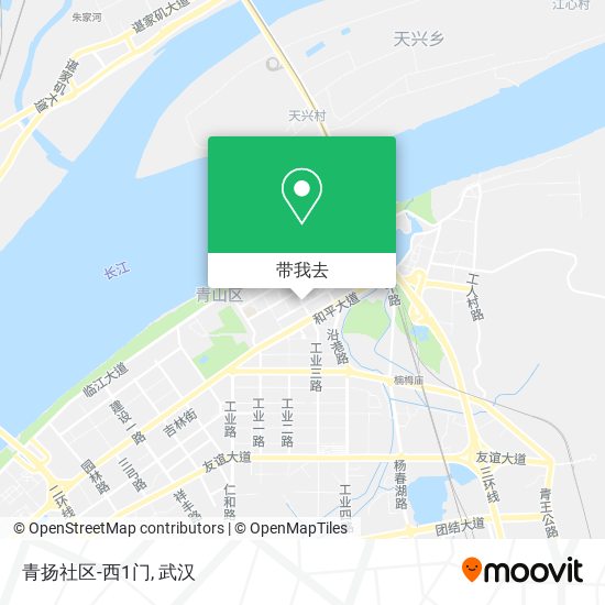 青扬社区-西1门地图