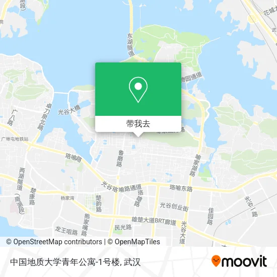 中国地质大学青年公寓-1号楼地图