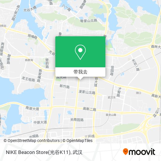 NIKE Beacon Store(光谷K11)地图