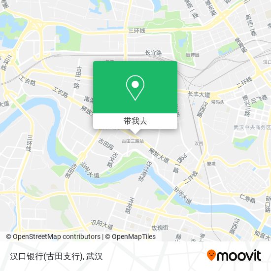 汉口银行(古田支行)地图