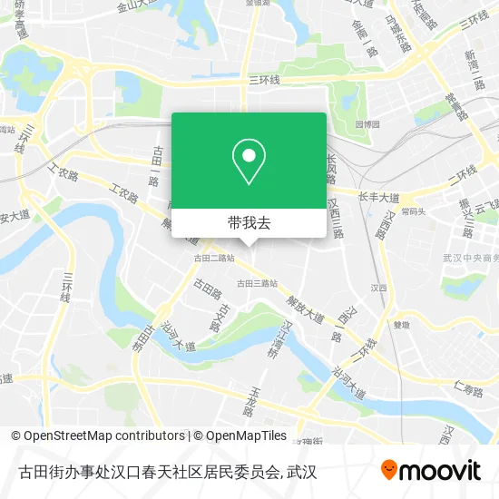 古田街办事处汉口春天社区居民委员会地图