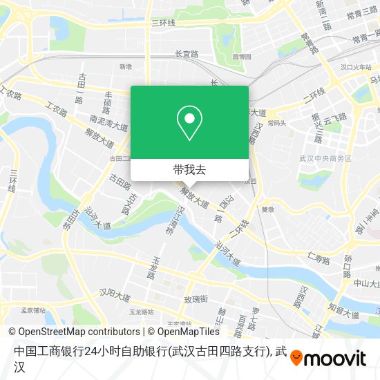 中国工商银行24小时自助银行(武汉古田四路支行)地图