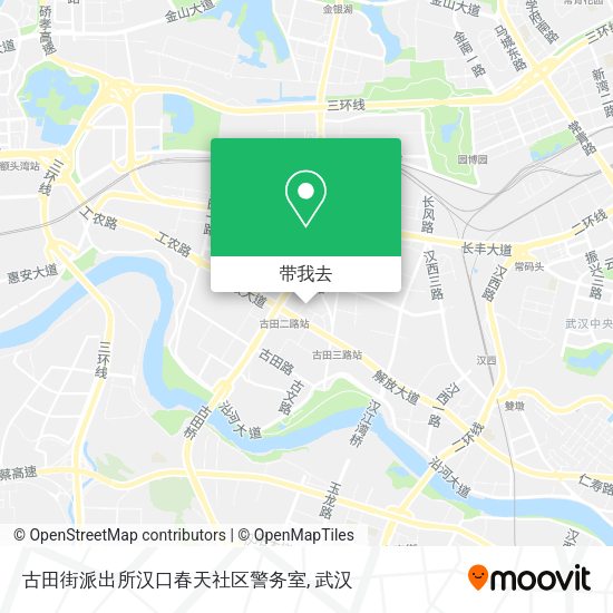 古田街派出所汉口春天社区警务室地图