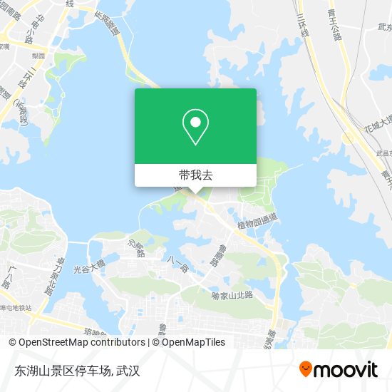 东湖山景区停车场地图