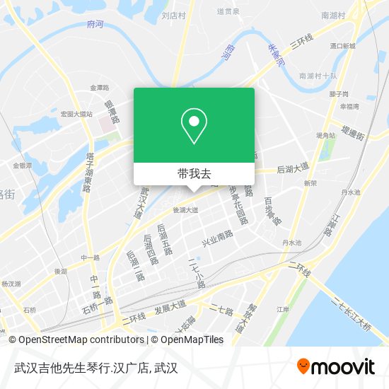 武汉吉他先生琴行.汉广店地图