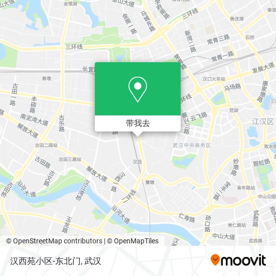 汉西苑小区-东北门地图