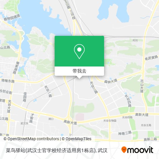 菜鸟驿站(武汉士官学校经济适用房1栋店)地图