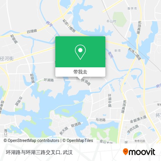 环湖路与环湖三路交叉口地图