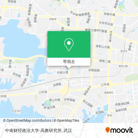 中南财经政法大学-高教研究所地图