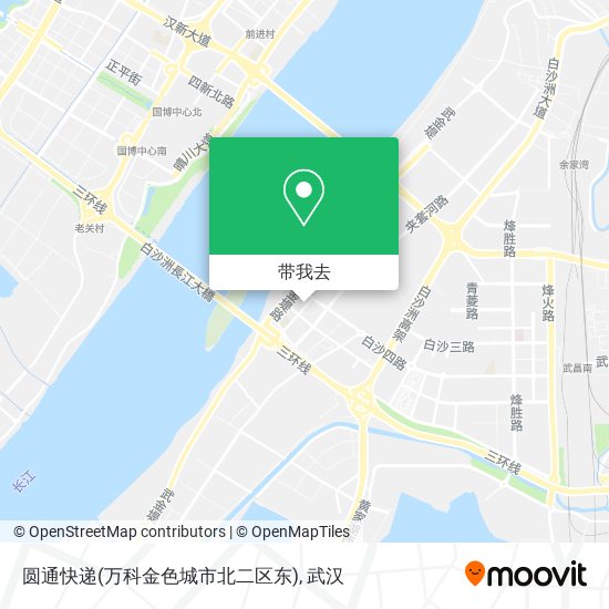 圆通快递(万科金色城市北二区东)地图