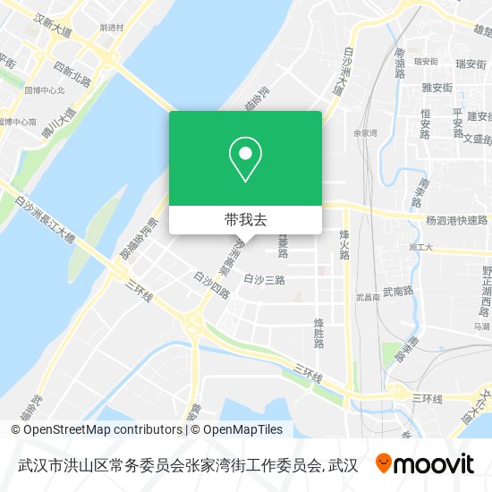 武汉市洪山区常务委员会张家湾街工作委员会地图