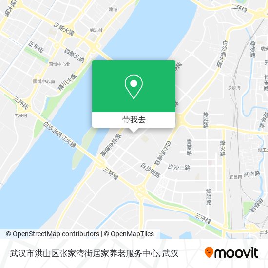 武汉市洪山区张家湾街居家养老服务中心地图