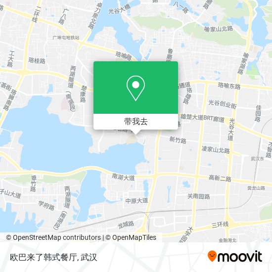 欧巴来了韩式餐厅地图