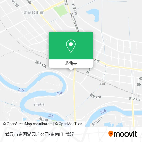 武汉市东西湖园艺公司-东南门地图