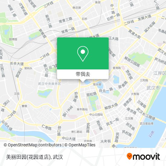 美丽田园(花园道店)地图