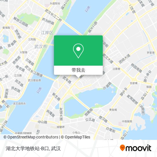 湖北大学地铁站-B口地图
