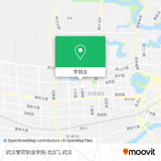 武汉警官职业学院-北2门地图