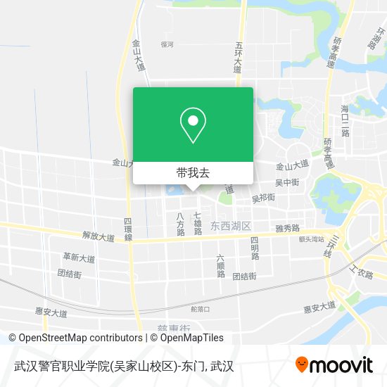 武汉警官职业学院(吴家山校区)-东门地图