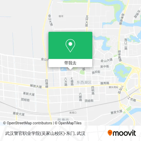 武汉警官职业学院(吴家山校区)-东门地图