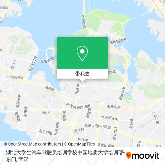 湖北大学生汽车驾驶员培训学校中国地质大学培训部-东门地图