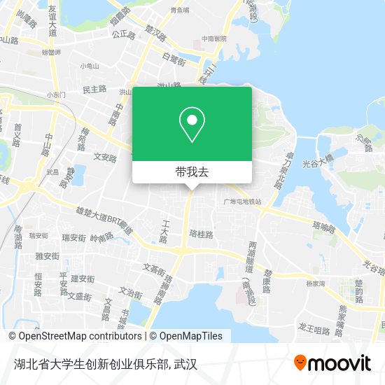 湖北省大学生创新创业俱乐部地图