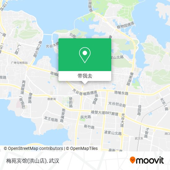 梅苑宾馆(洪山店)地图