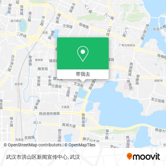 武汉市洪山区新闻宣传中心地图