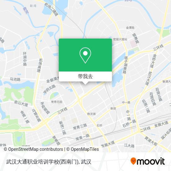 武汉大通职业培训学校(西南门)地图