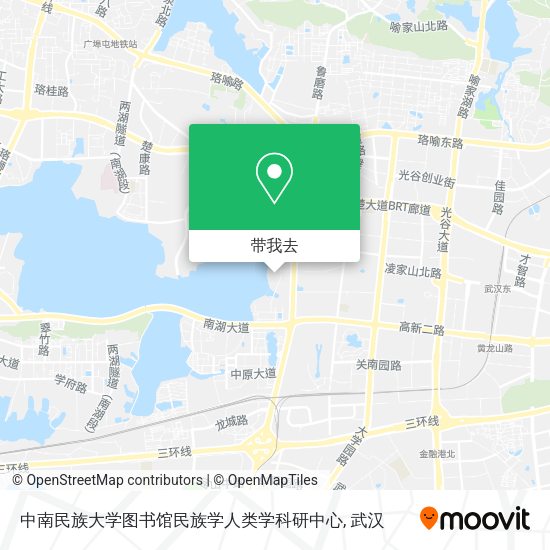 中南民族大学图书馆民族学人类学科研中心地图