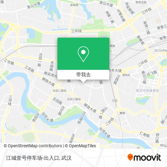 江城壹号停车场-出入口地图