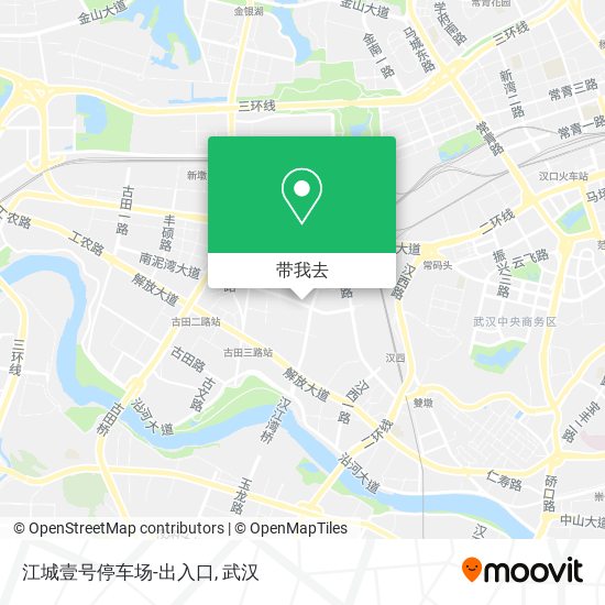江城壹号停车场-出入口地图