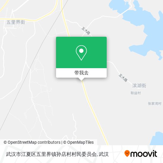 武汉市江夏区五里界镇孙店村村民委员会地图