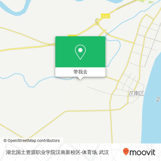 湖北国土资源职业学院汉南新校区-体育场地图