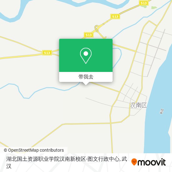 湖北国土资源职业学院汉南新校区-图文行政中心地图