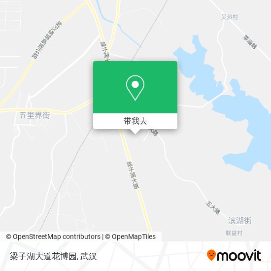 梁子湖大道花博园地图