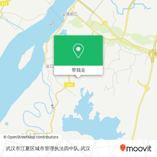 武汉市江夏区城市管理执法四中队地图