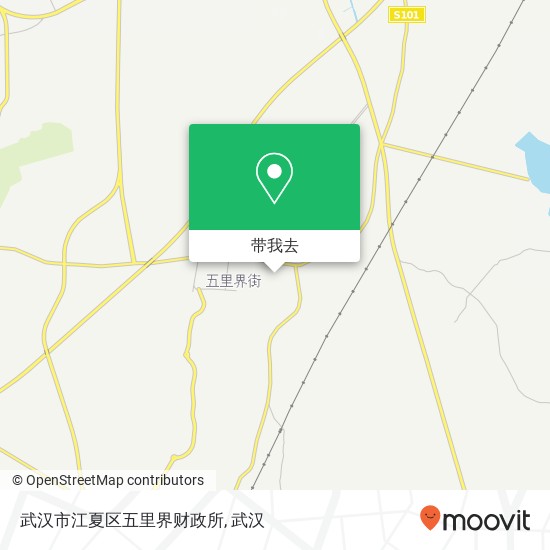 武汉市江夏区五里界财政所地图