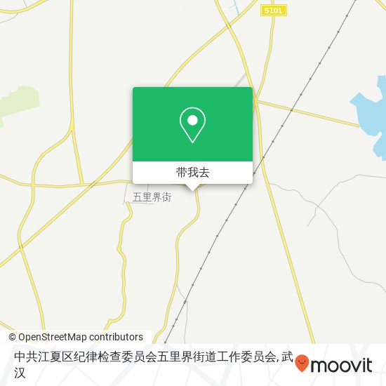 中共江夏区纪律检查委员会五里界街道工作委员会地图