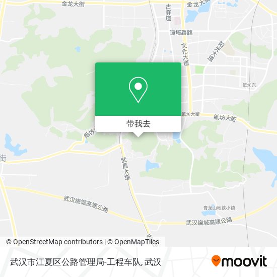 武汉市江夏区公路管理局-工程车队地图