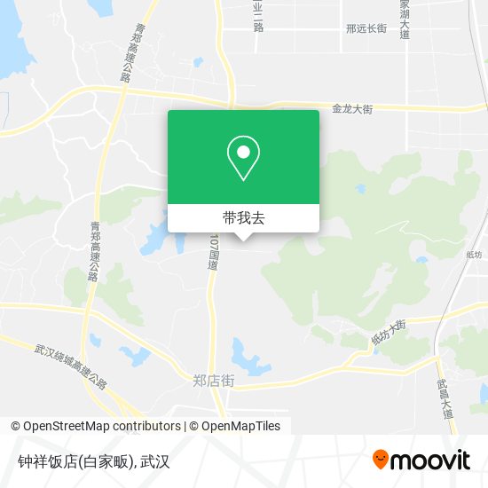 钟祥饭店(白家畈)地图